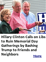 Rather than honoring the military men and women who gave their lives defending America, Hillary Clinton is calling on her supporters to bash President Donald Trump when they get together with friends and neighbors at Memorial Day gatherings.